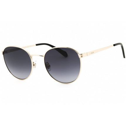 Fossil Women's Sunglasses - Light Gold Metal Round Shape Frame | FOS 2129/G/S 03YG 9O ,