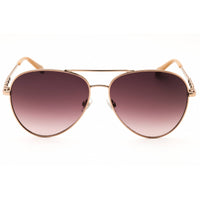 Fossil Women's Sunglasses - Red/Gold Aviator Full Rim Frame | FOS 2140/G/S 0AU2 HA ,