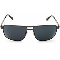 Fossil Men's Sunglasses - Matte Dark Ruthenium Rectangular Frame | FOS 2141/S 0R80 IR ,