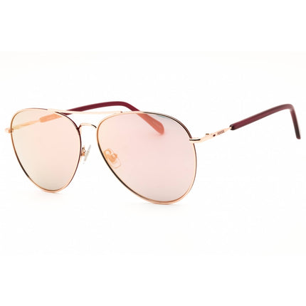 Fossil Women's Sunglasses - Red/Gold Aviator Full Rim Frame | FOS 3102/G/S 0AU2 0J ,