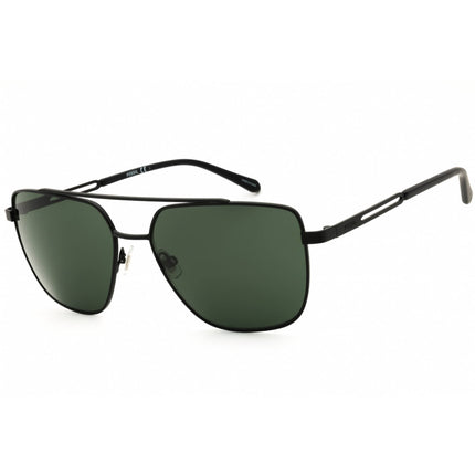 Fossil Men's Sunglasses - Matte Black Metal Rectangular Frame | FOS 3129/G/S 0003 QT ,