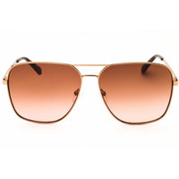 Fossil Women's Sunglasses - Red/Gold Rectangular Full Rim Frame | FOS 3154/G/S 0AU2 M2 ,
