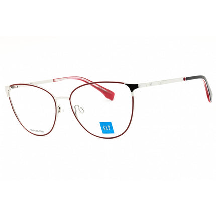 Gap Women's Eyeglasses - Silver Metal Cat Eye Shape Full Rim Frame | VGP019 0SIL ,