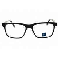 Gap Men's Eyeglasses - Black/Silver Acetate Rectangular Full Rim Frame | VGP024 0BLA ,