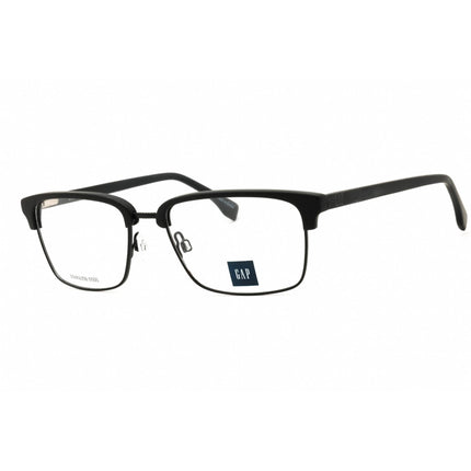 Gap Men's Eyeglasses - Matte Black Metal Rectangular Full Rim Frame | VGP031 0BLA ,