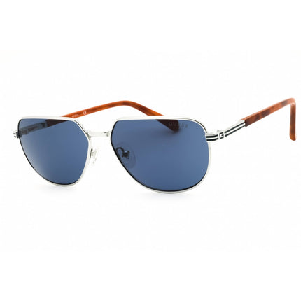 Guess Men's Sunglasses - Shiny Light Nickeltin Metal Full Rim Frame | GU00042 10V ,