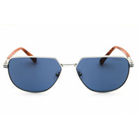 Guess Men's Sunglasses - Shiny Light Nickeltin Metal Full Rim Frame | GU00042 10V ,