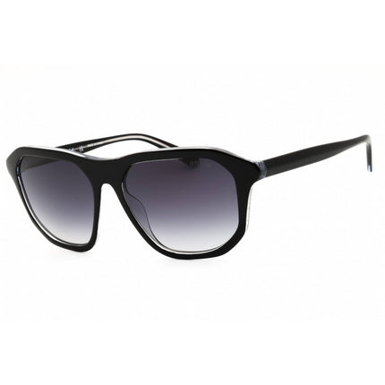 Guess Men's Sunglasses - Shiny Black Injected Propionate Oval Frame | GU00057 01B ,