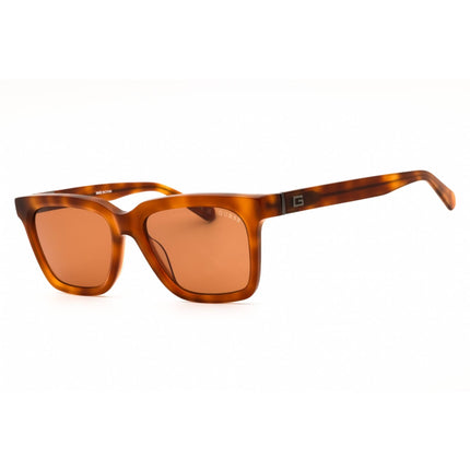 Guess Men's Sunglasses - Colored Havana Acetate Rectangular Frame | GU00064 55E ,