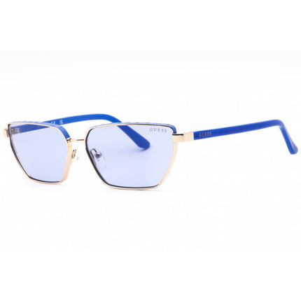 Guess Women's Sunglasses - Blue/Gold Metal Rectangular Full Rim Frame | GU00106 92V ,