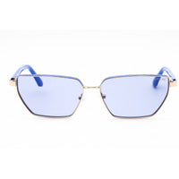 Guess Women's Sunglasses - Blue/Gold Metal Rectangular Full Rim Frame | GU00106 92V ,