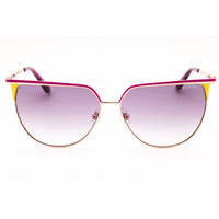 Guess Women's Sunglasses - Violet/Gold Metal Round Full Rim Frame | GU00132 83Z ,