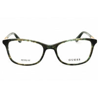 Guess Women's Eyeglasses - Dark Green/Gold Acetate Rectangular Frame | GU2658-N 098 ,