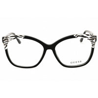Guess Women's Eyeglasses - Shiny Black/Clear Acetate Cat Eye Frame | GU2820 001 ,