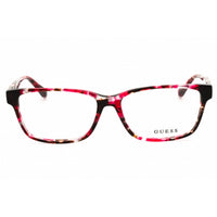 Guess Women's Eyeglasses - Pink/Black Acetate Rectangular Shape Frame | GU2848 074 ,