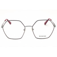 Guess Women's Eyeglasses - Silver/Bordeaux Metal Round Full Rim Frame | GU2934 071 ,