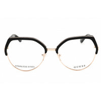 Guess Women's Eyeglasses - Shiny Black Injected Propionate Round Frame | GU2947 001 ,