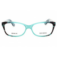 Guess Women's Eyeglasses | Turquoise/Black Rectangular Frame, 53mm | GU2948-N 089 ,