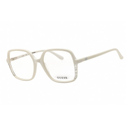 Guess Women's Eyeglasses - White Acetate Oversized Full Rim Frame | GU2950 021 ,
