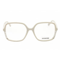 Guess Women's Eyeglasses - White Acetate Oversized Full Rim Frame | GU2950 021 ,
