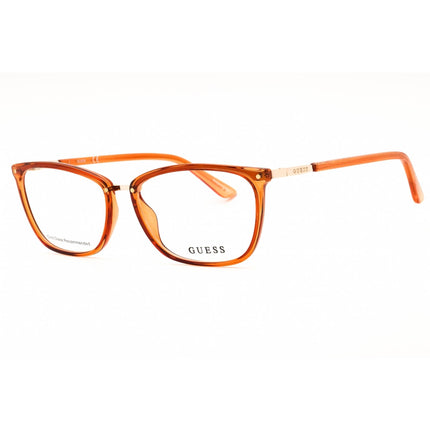 Guess Women's Eyeglasses - Orange/Gold Rectangular Full Rim Frame | GU2958 044 ,