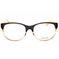 Guess Women's Eyeglasses - Yellow/Black Acetate Oval Full Rim Frame | GU2980 041 ,