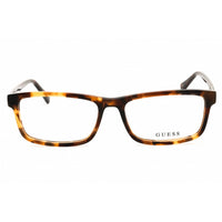 Guess Men's Eyeglasses - Blonde Havana Acetate Rectangular Frame | GU50015 053 ,