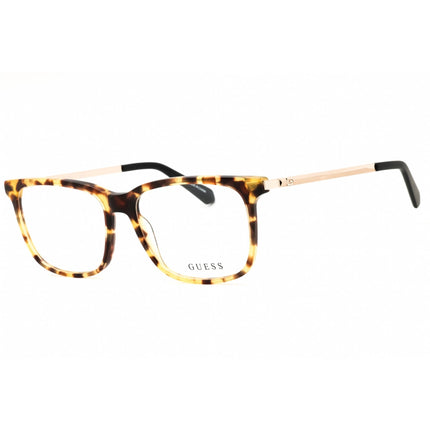 Guess Men's Eyeglasses - Blonde Havana Acetate Rectangular Frame | GU50048 053 ,