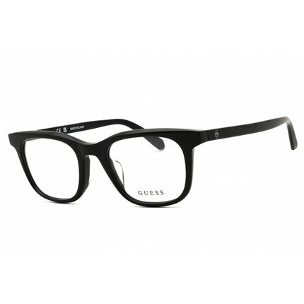 Guess Men's Eyeglasses - Shiny Black Acetate Rectangular Frame | GU50092-H 001 ,