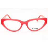 Guess Women's Eyeglasses - Shiny Pink Acetate Cat Eye Full Rim Frame | GU50113 072 ,