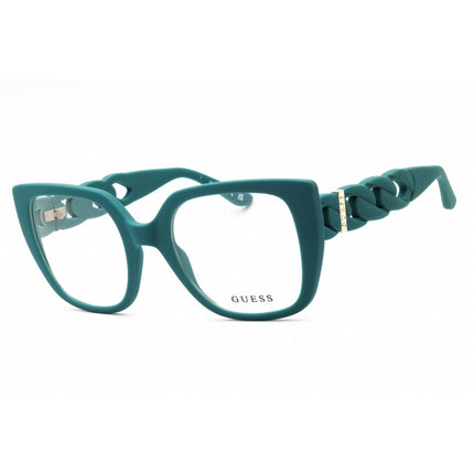 Guess Women's Eyeglasses - Matte Turquoise Cat Eye Full Rim Frame | GU50118 088 ,