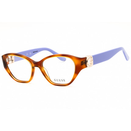 Guess Women's Eyeglasses - Blonde Havana Acetate Cat Eye Shape Frame | GU50119 053 ,