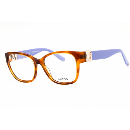 Guess Women's Eyeglasses - Blonde Havana Acetate Rectangular Frame | GU50120 053 ,