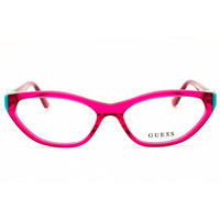 Guess Women's Eyeglasses - Shiny Pink Acetate Cat Eye Full Rim Frame | GU50146 072 ,