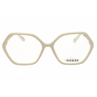 Guess Women's Eyeglasses - White Acetate Round Shape Full Rim Frame | GU50149 021 ,