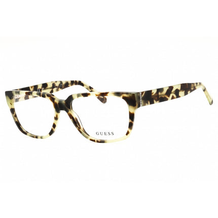 Guess Men's Eyeglasses - Light Green Acetate Rectangular Shape Frame | GU50150 095 ,