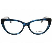 Guess Women's Eyeglasses - Blue Acetate Cat Eye Shape Full Rim Frame | GU50175 092 ,