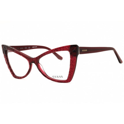 Guess Women's Eyeglasses - Bordeaux Acetate Cat Eye Full Rim Frame | GU50178 071 ,