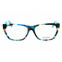 Guess Women's Eyeglasses - Shiny Turquoise Acetate Rectangular Frame | GU50234 087 ,