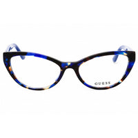 Guess Women's Eyeglasses - Blue Acetate Cat Eye Shape Full Rim Frame | GU50236 092 ,