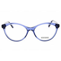 Guess Women's Eyeglasses - Shiny Blue Acetate Cat Eye Full Rim Frame | GU50273 090 ,