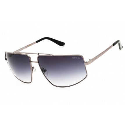Guess Men's Sunglasses - Shiny Gunmetal Metal Oversized Full Rim Frame | GU5207 08B ,