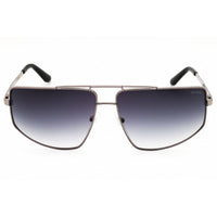 Guess Men's Sunglasses - Shiny Gunmetal Metal Oversized Full Rim Frame | GU5207 08B ,