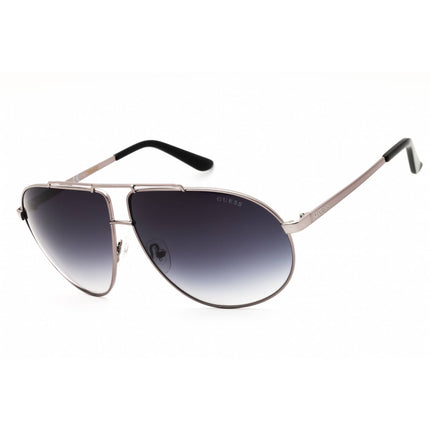 Guess Men's Sunglasses - Shiny Gunmetal Metal Aviator Full Rim Frame | GU5208 08B ,