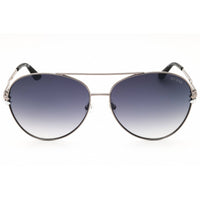 Guess Women's Sunglasses - Shiny Gunmetal Metal Aviator Full Rim Frame | GU7735 08B ,
