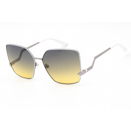 Guess Women's Sunglasses - Silver/Ivory Rectangular Full Rim Frame | GU7814 25B ,