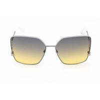 Guess Women's Sunglasses - Silver/Ivory Rectangular Full Rim Frame | GU7814 25B ,