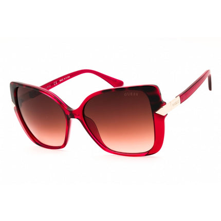 Guess Women's Sunglasses - Shiny Bordeaux Oversized Full Rim Frame | GU7820 69T ,