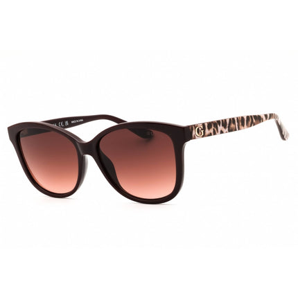 Guess Women's Sunglasses - Shiny Bordeaux Rectangular Full Rim Frame | GU7828 69F ,