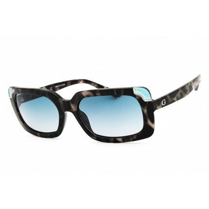 Guess Women's Sunglasses - Turquoise/Grey Rectangular Full Rim Frame | GU7841 89W ,